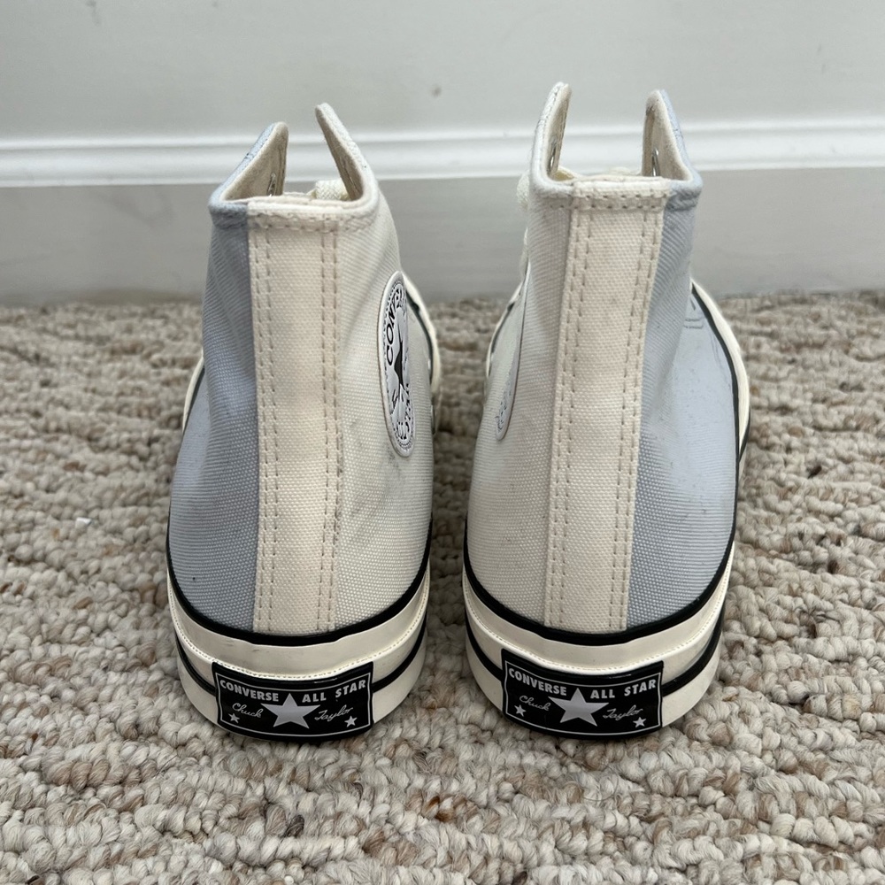 Converse High Top Chuck Taylor 70 Nautical Tri-Blocked Ghosted Vintage White - Picture 9 of 14